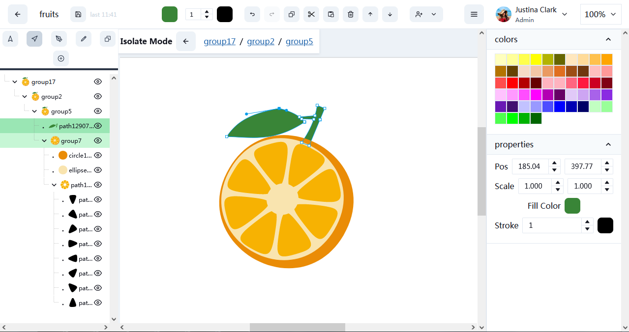 screenshot of the first release